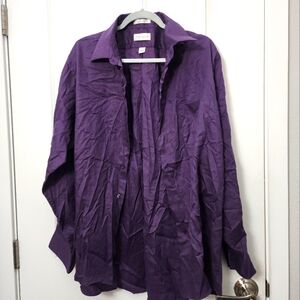 5/$30 Vanheusen Purple Button Dress Shirt